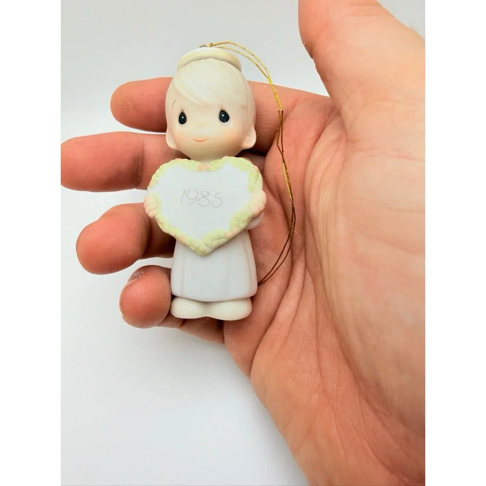 Precious Moments Christmas Ornament God Sent His Love Dove Production Mark 1985